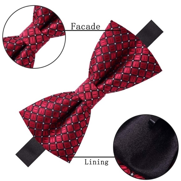 MEN’S 8 PACK CLIP ON BOW TIE BUNDLE SET *NEW*
